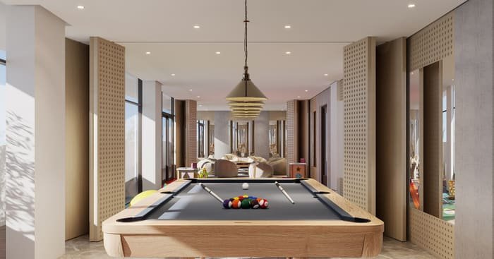 Billiards lounge at Estrella